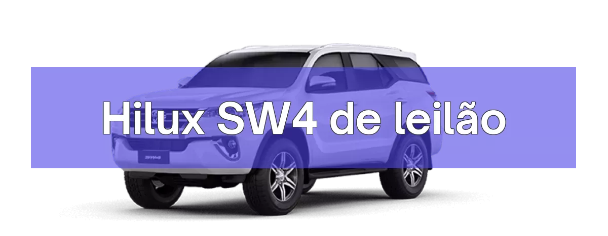 Hilux SW4 em leilão