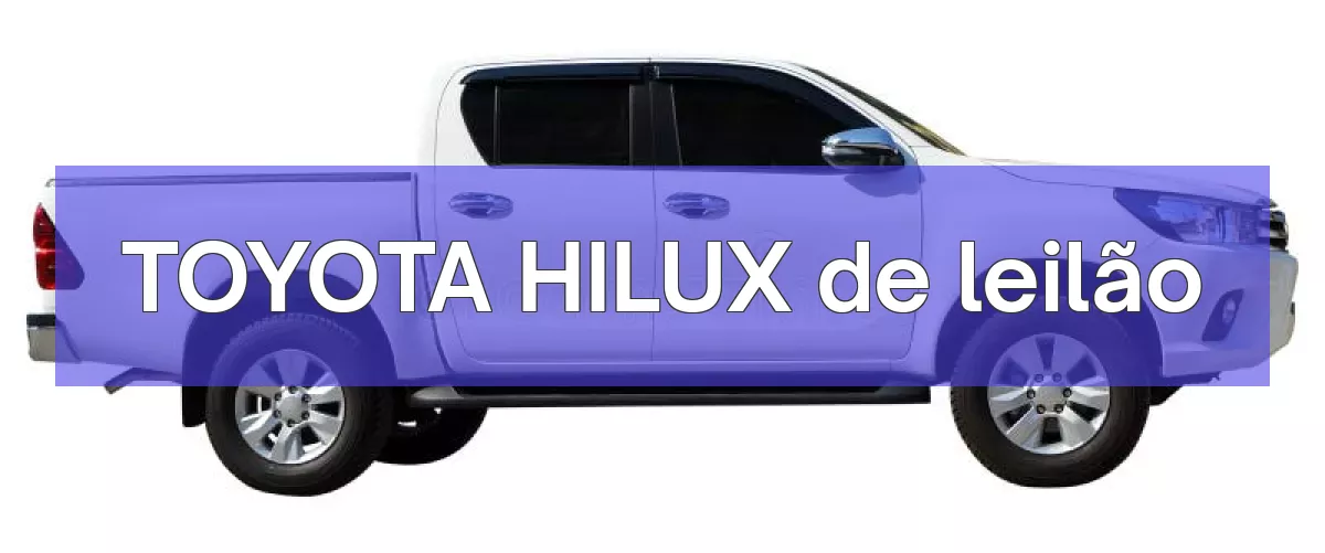 TOYOTA HILUX em leilão