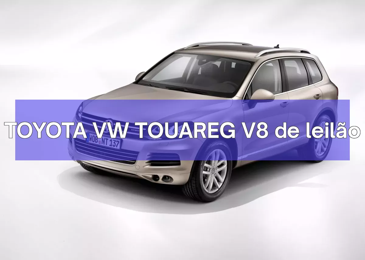 TOYOTA VW TOUAREG V8 em leilão
