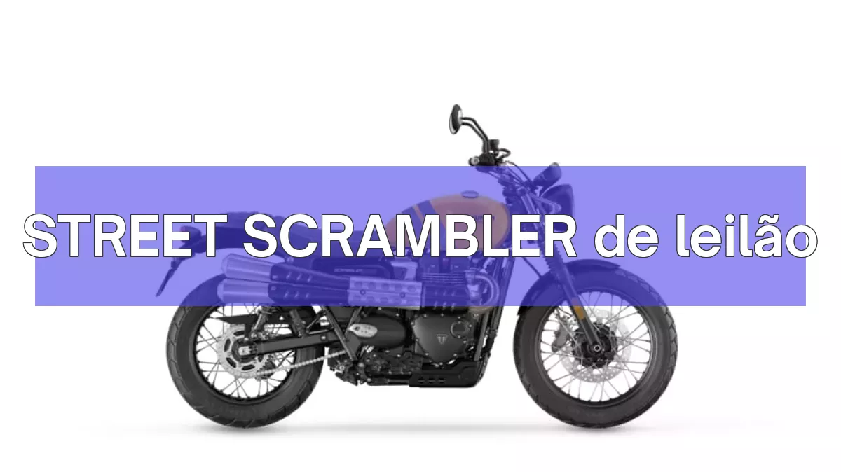 STREET SCRAMBLER em leilão