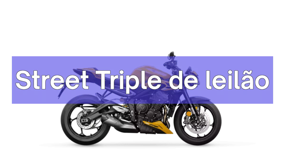 Street Triple em leilão