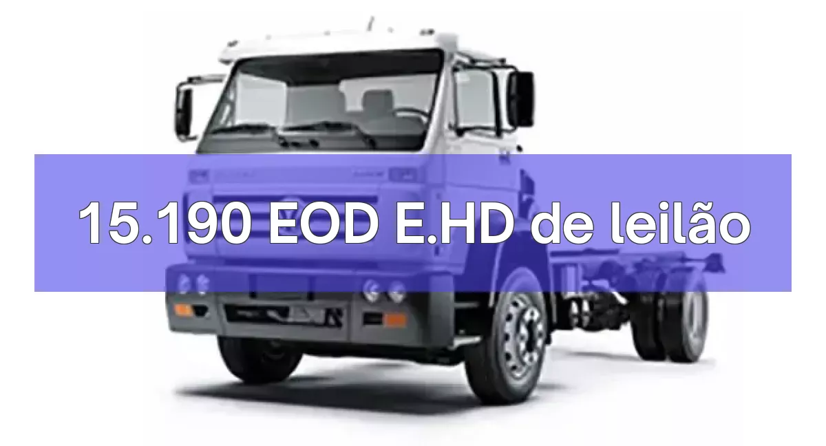 15.190 EOD E.HD em leilão