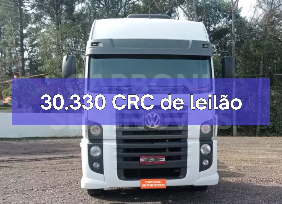 30.330 CRC em leilão