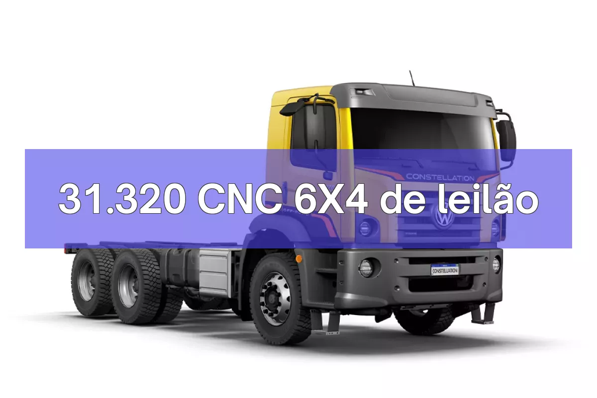 31.320 CNC 6X4 em leilão