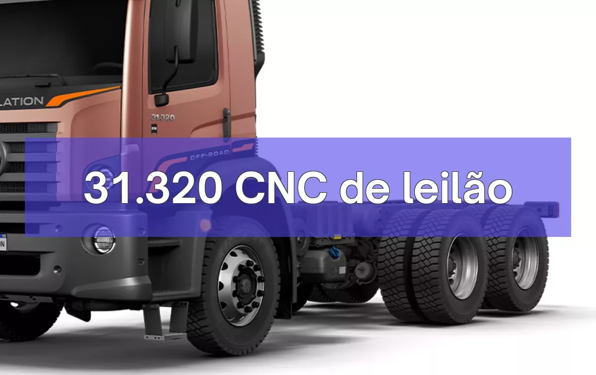 31.320 CNC em leilão