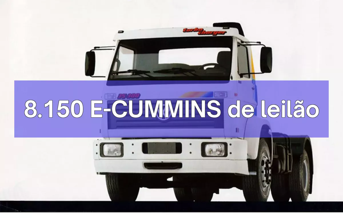 8.150 E-CUMMINS em leilão