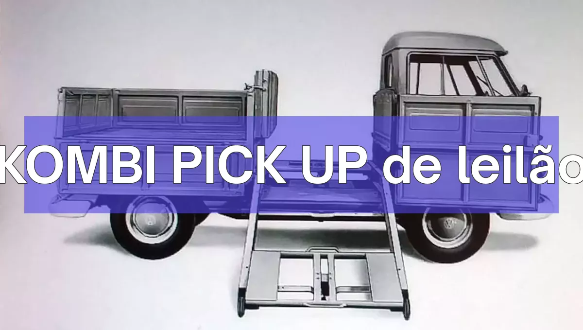 KOMBI PICK UP em leilão