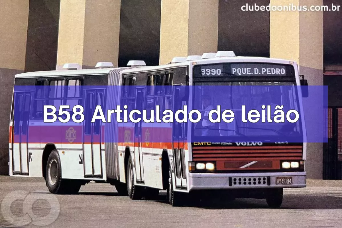 B58 Articulado em leilão