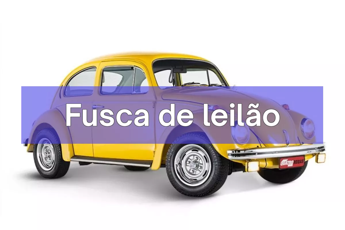 Fusca em leilão