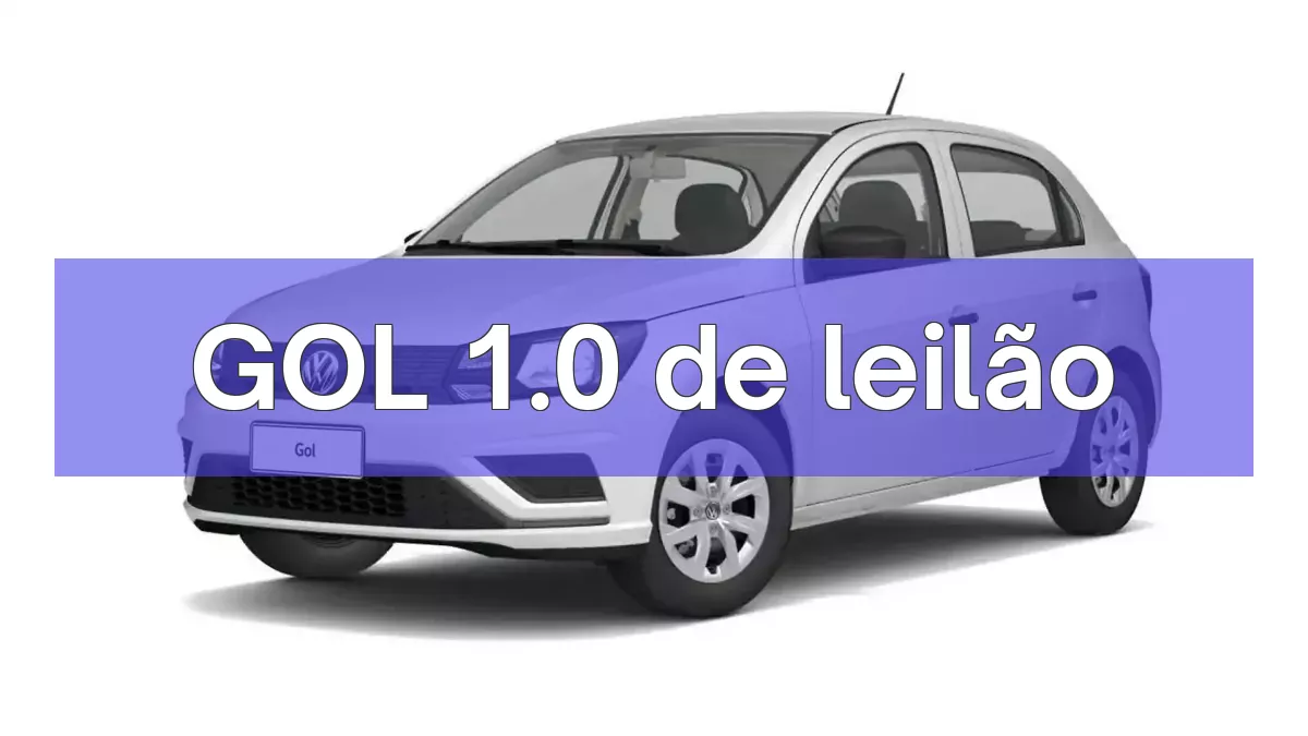 GOL 1.0 em leilão
