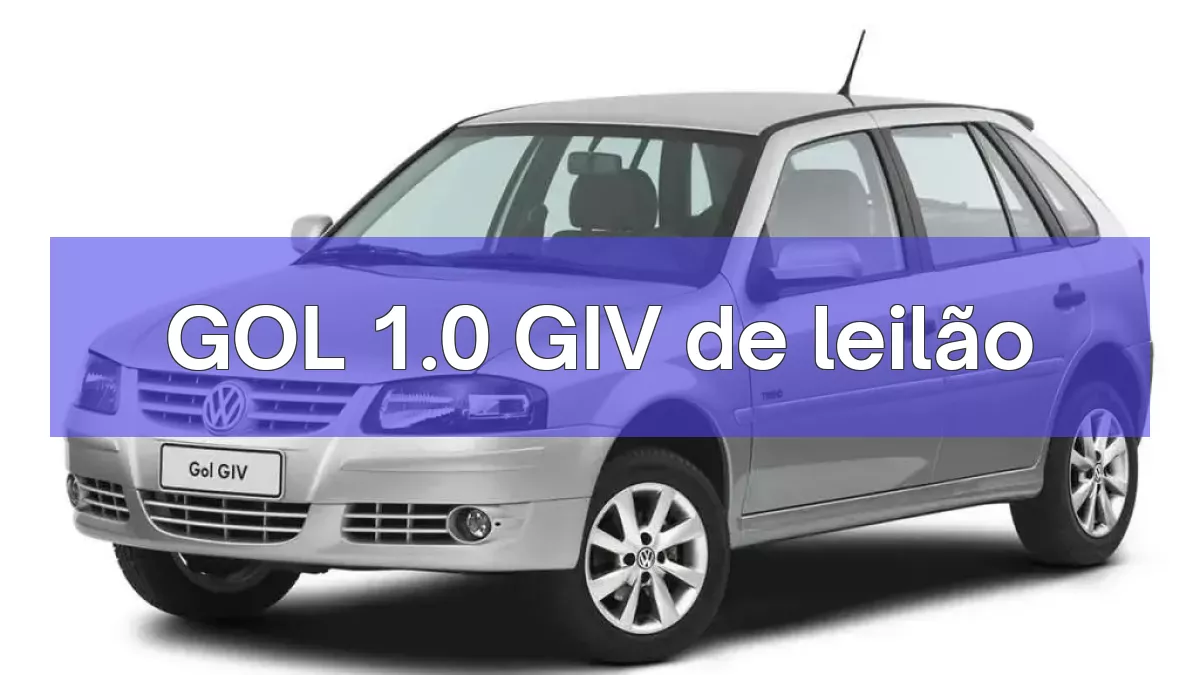 GOL 1.0 GIV em leilão