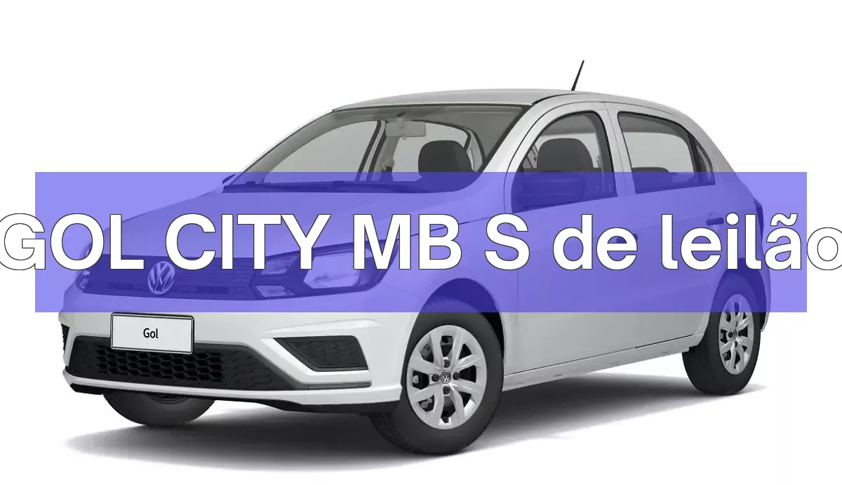GOL CITY MB S em leilão