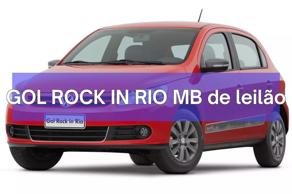 GOL ROCK IN RIO MB em leilão
