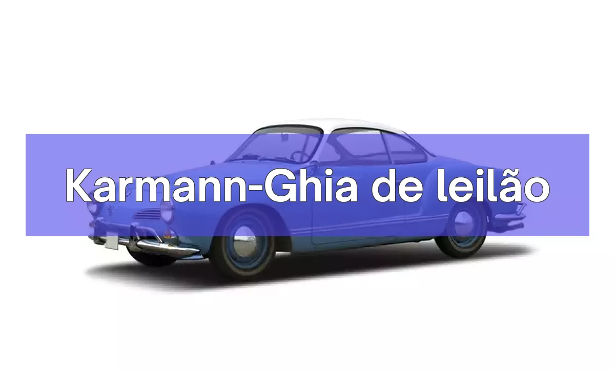 Karmann-Ghia em leilão