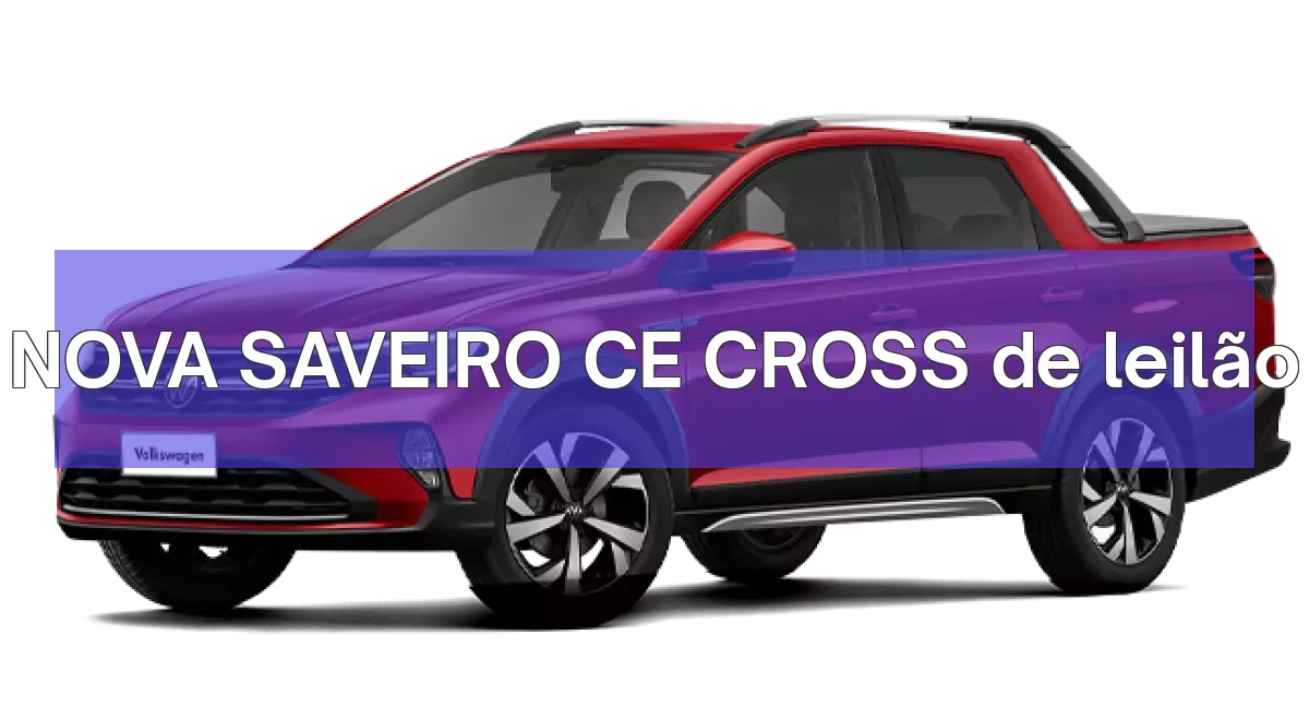 NOVA SAVEIRO CE CROSS em leilão