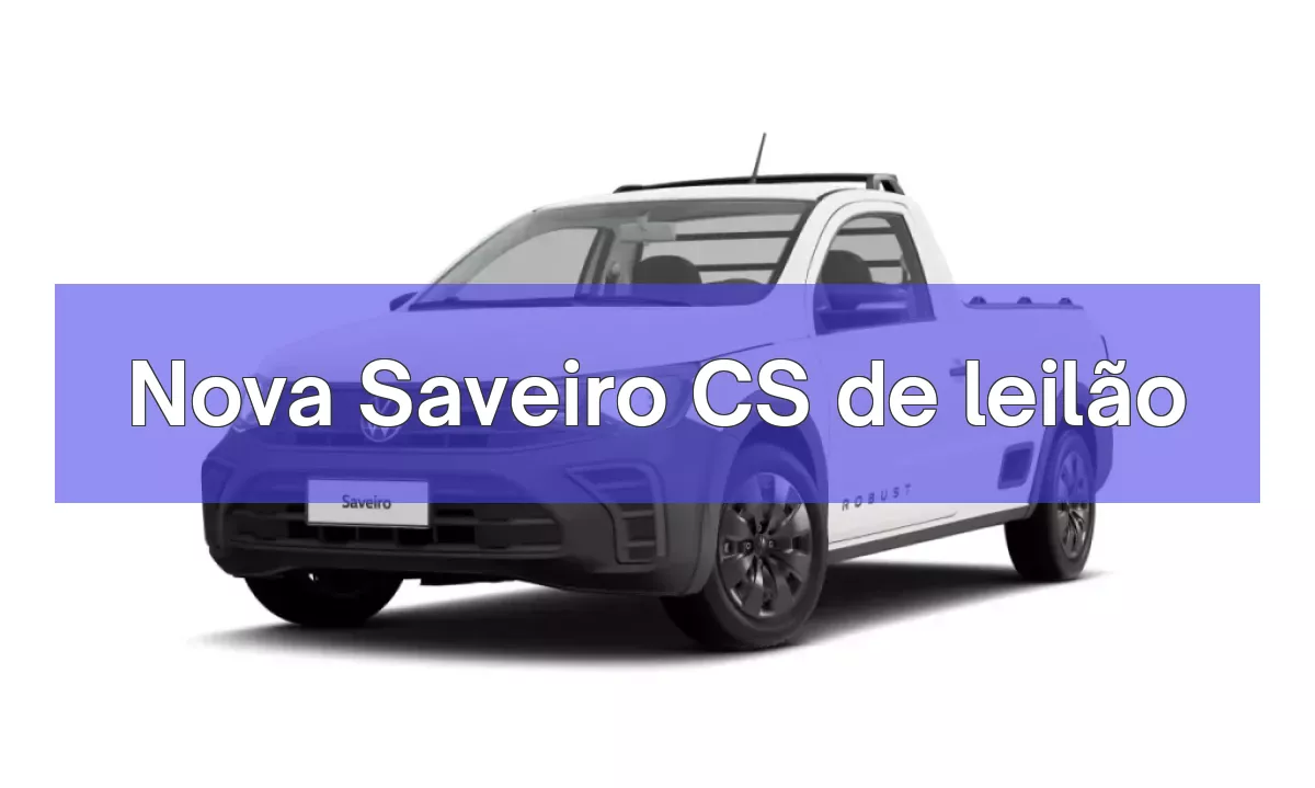 Nova Saveiro CS em leilão