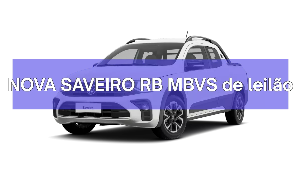 NOVA SAVEIRO RB MBVS em leilão