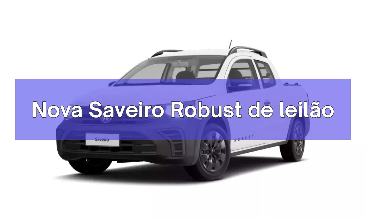 Nova Saveiro Robust em leilão