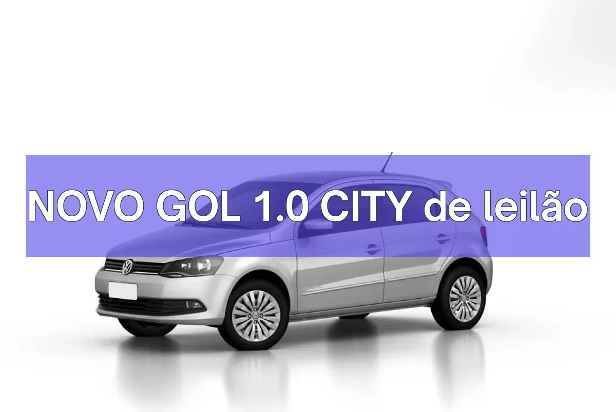 NOVO GOL 1.0 CITY em leilão