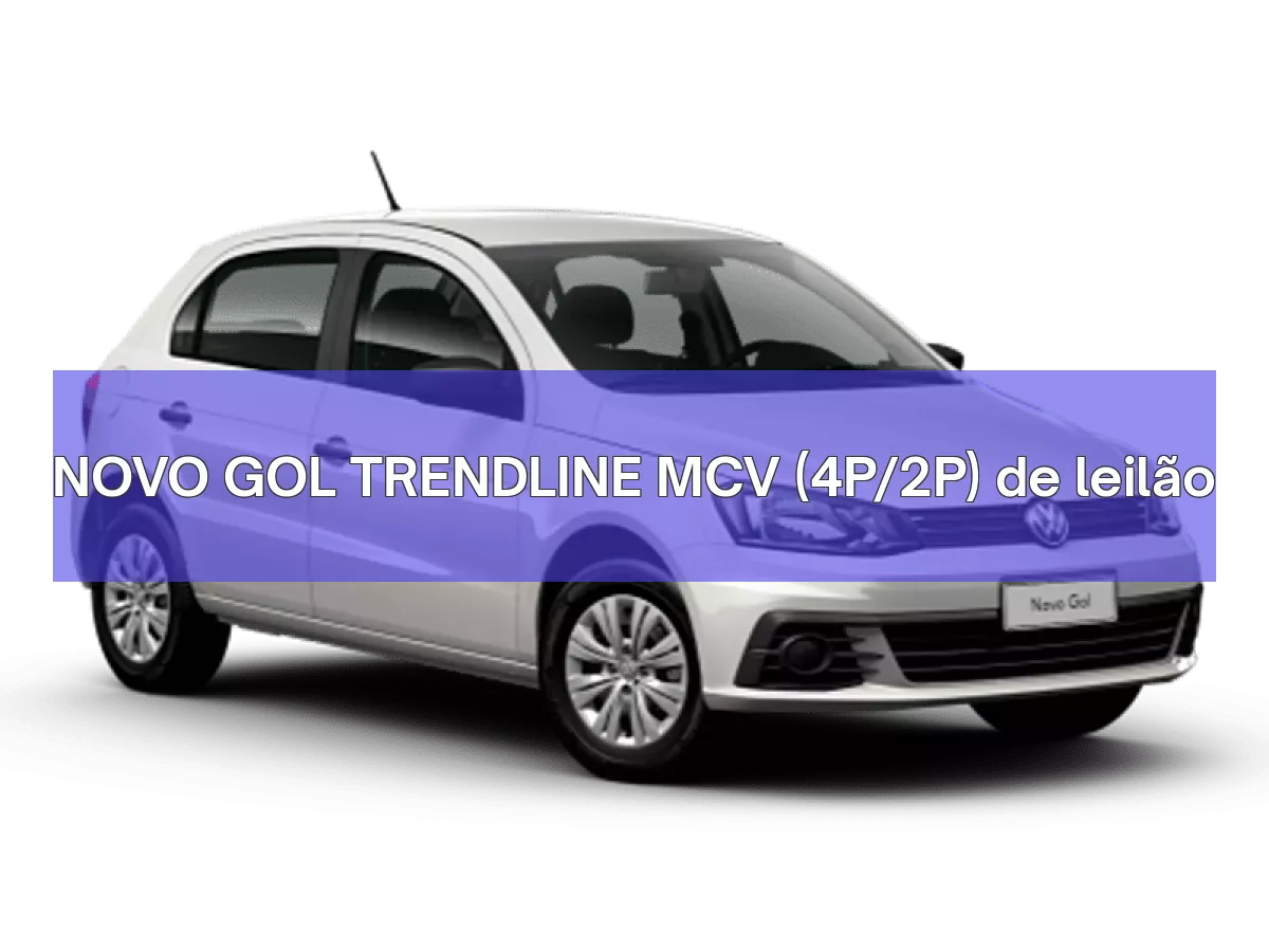 NOVO GOL TRENDLINE MCV (4P/2P) em leilão