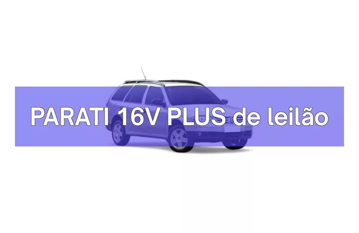 PARATI 16V PLUS em leilão