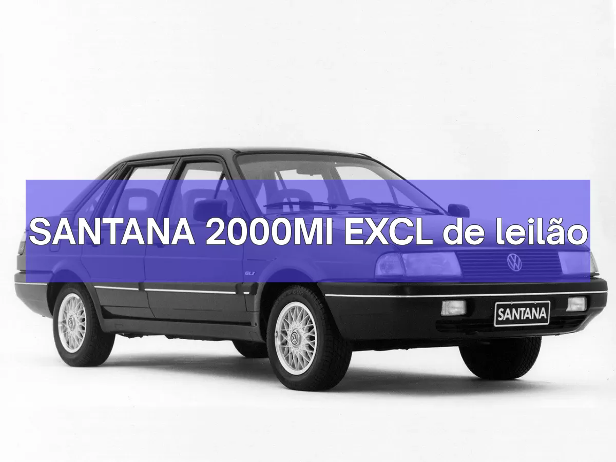 SANTANA 2000MI EXCL em leilão