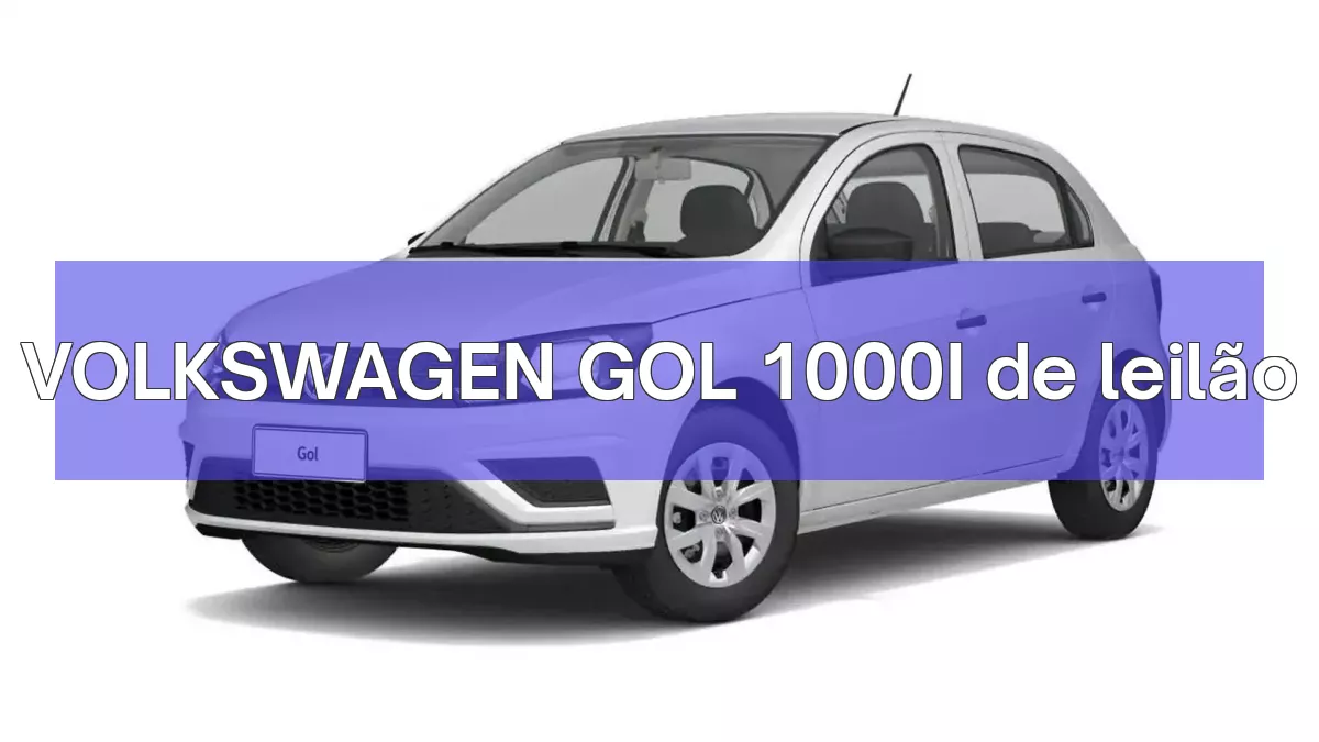 VOLKSWAGEN GOL 1000I em leilão