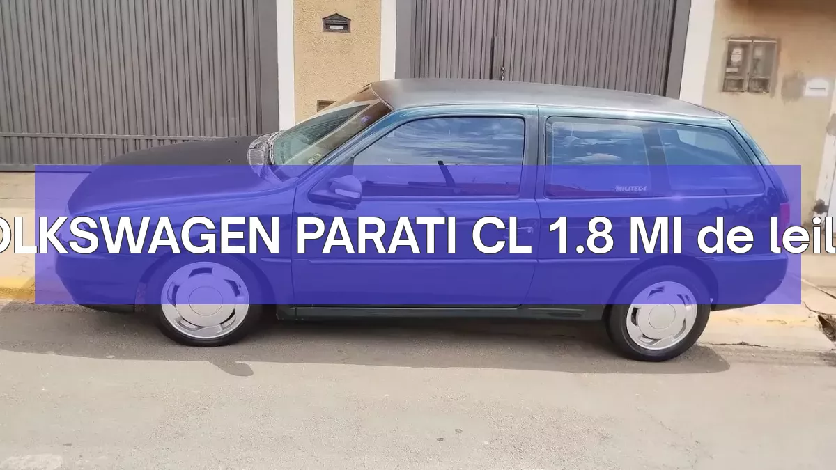 VOLKSWAGEN PARATI CL 1.8 MI em leilão