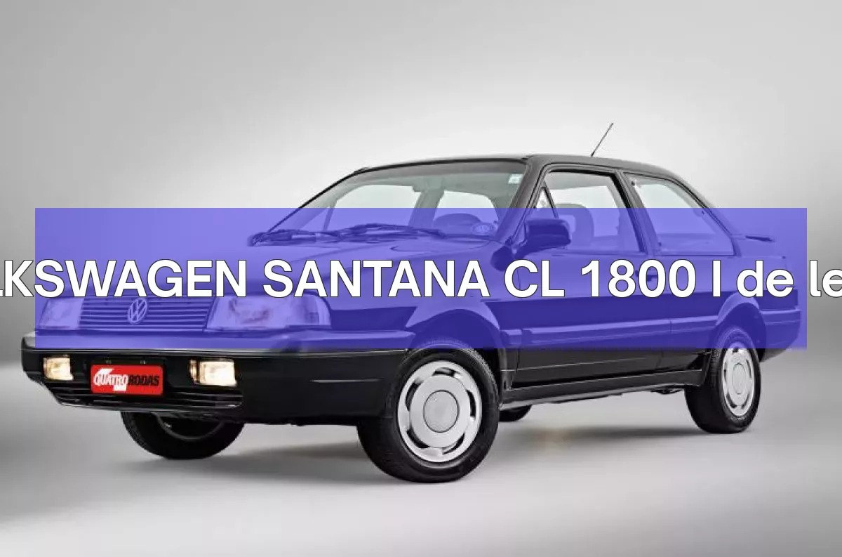 VOLKSWAGEN SANTANA CL 1800 I em leilão