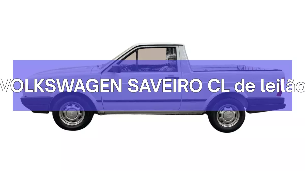 VOLKSWAGEN SAVEIRO CL em leilão