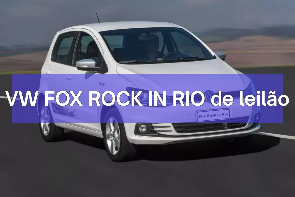 VW FOX ROCK IN RIO em leilão