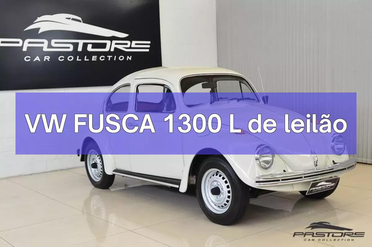 VW FUSCA 1300 L em leilão