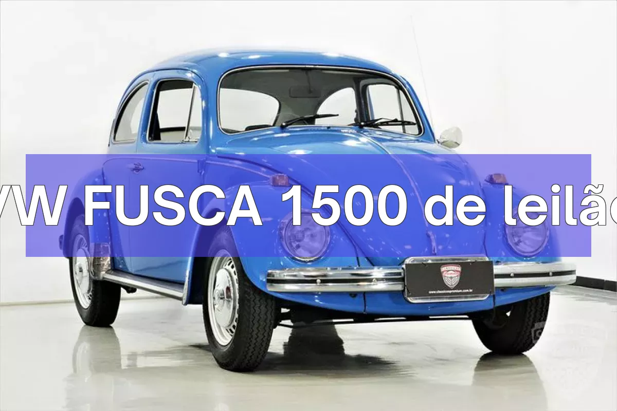 VW FUSCA 1500 em leilão