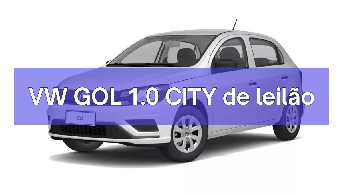 VW GOL 1.0 CITY em leilão