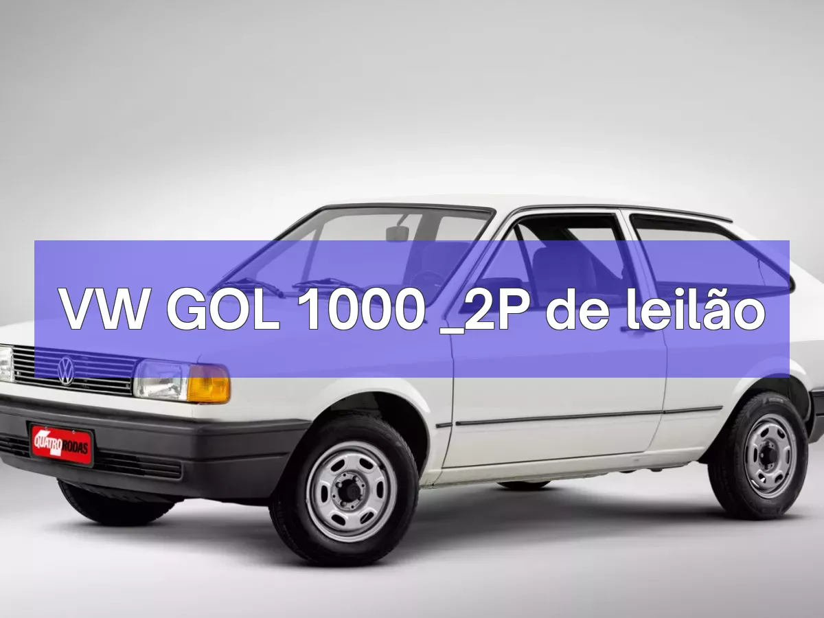 VW GOL 1000 _2P em leilão