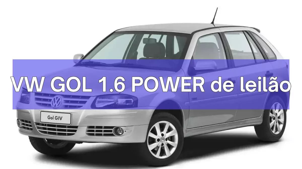 VW GOL 1.6 POWER em leilão