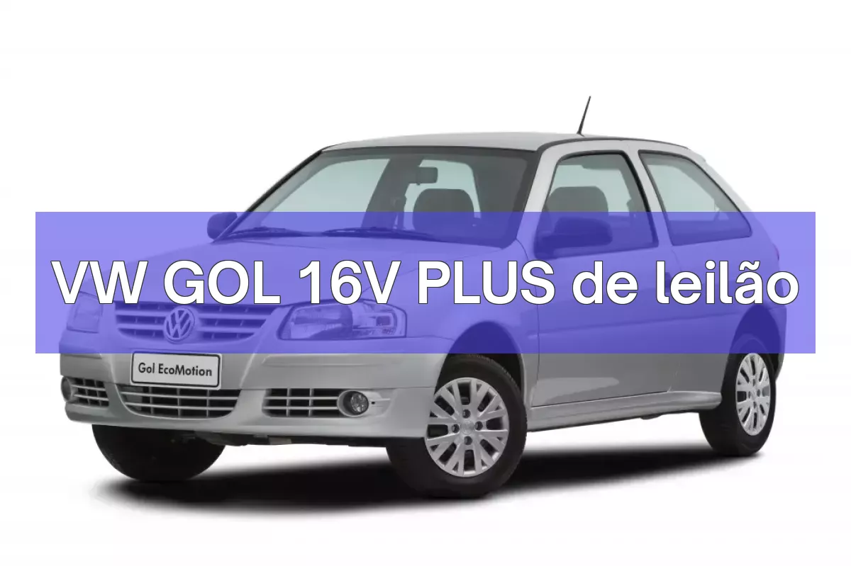 VW GOL 16V PLUS em leilão