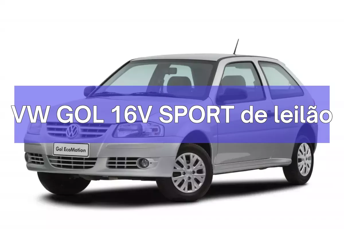 VW GOL 16V SPORT em leilão