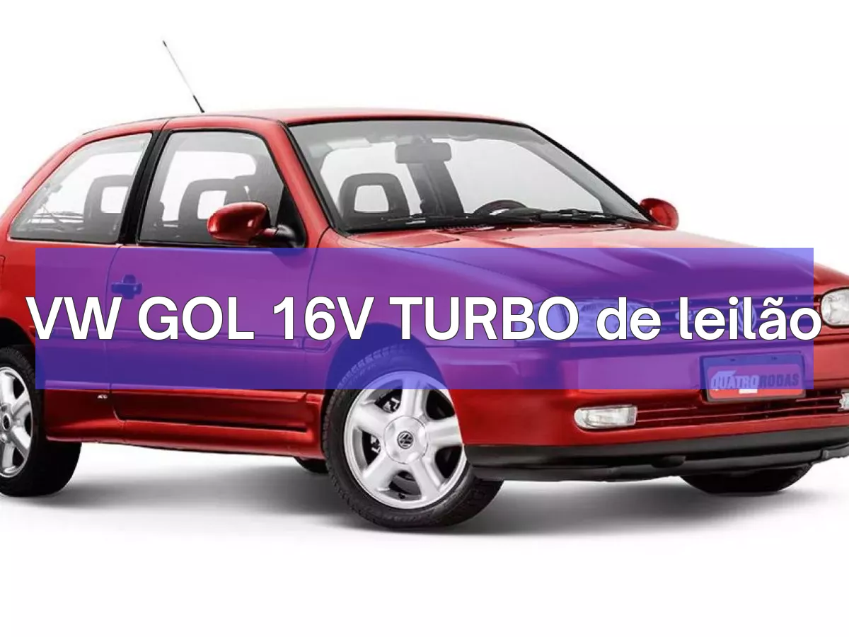 VW GOL 16V TURBO em leilão