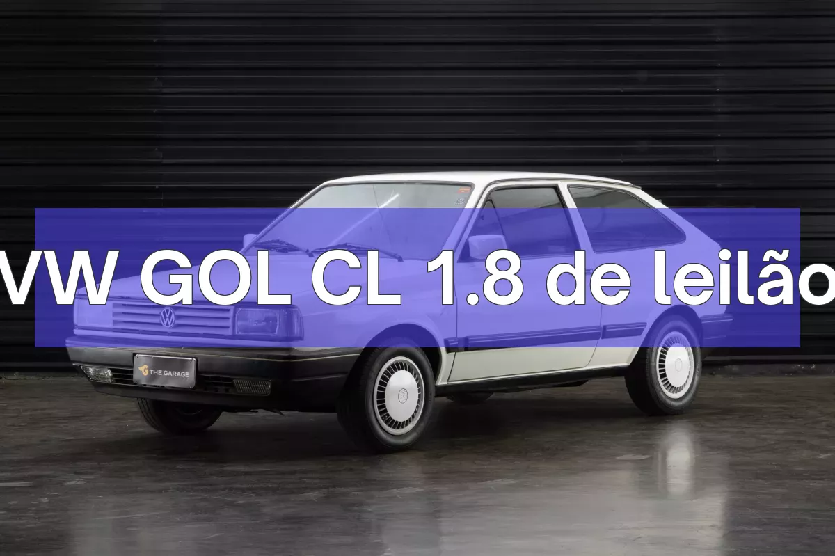 VW GOL CL 1.8 em leilão