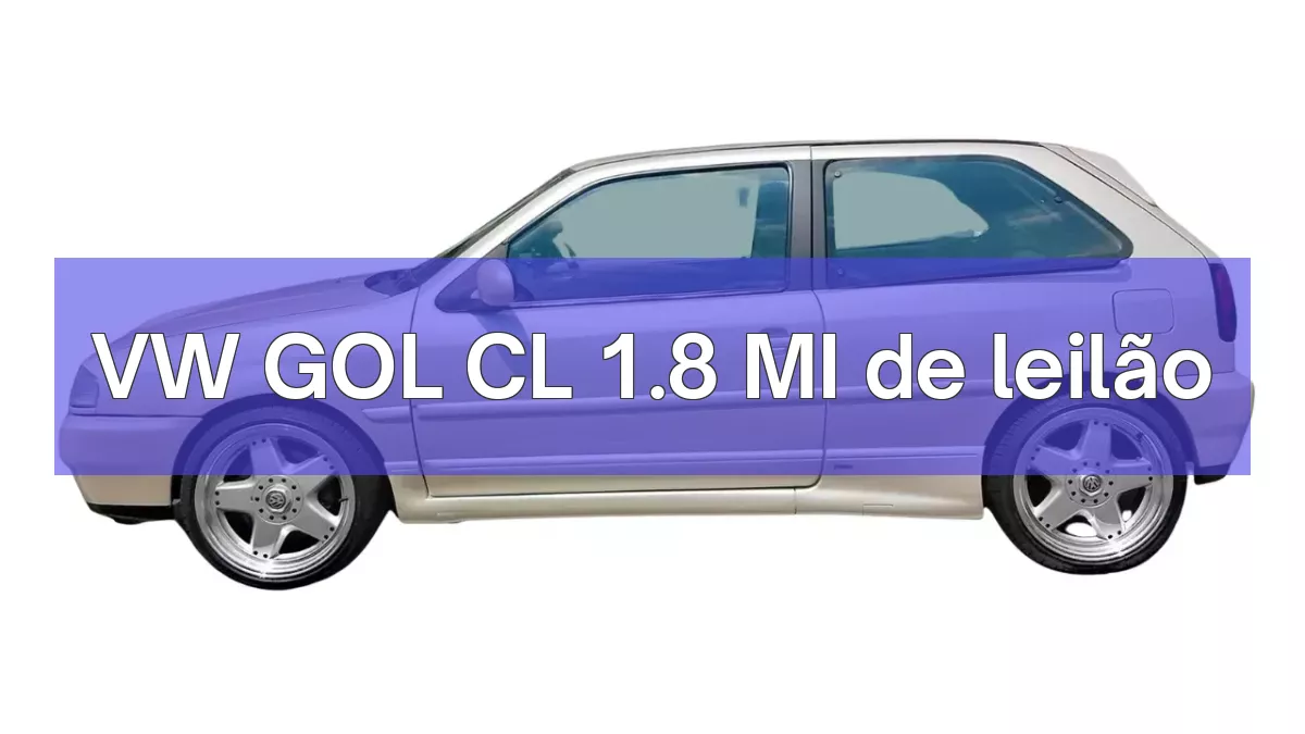 VW GOL CL 1.8 MI em leilão