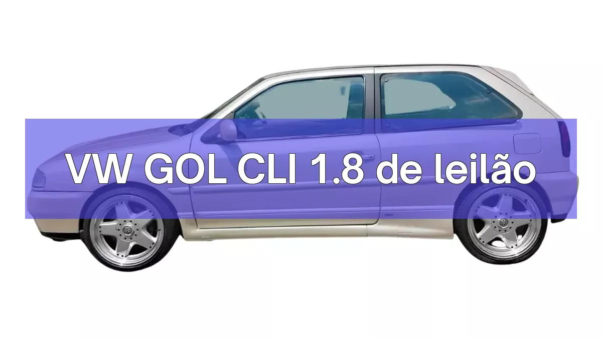 VW GOL CLI 1.8 em leilão