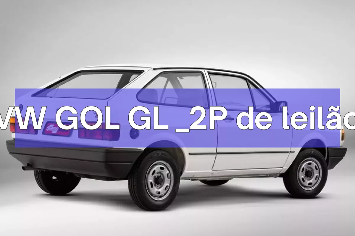 VW GOL GL _2P em leilão