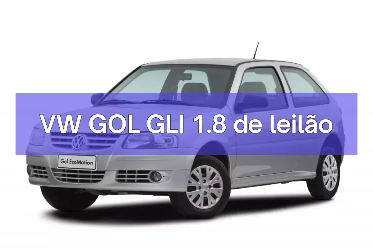 VW GOL GLI 1.8 em leilão