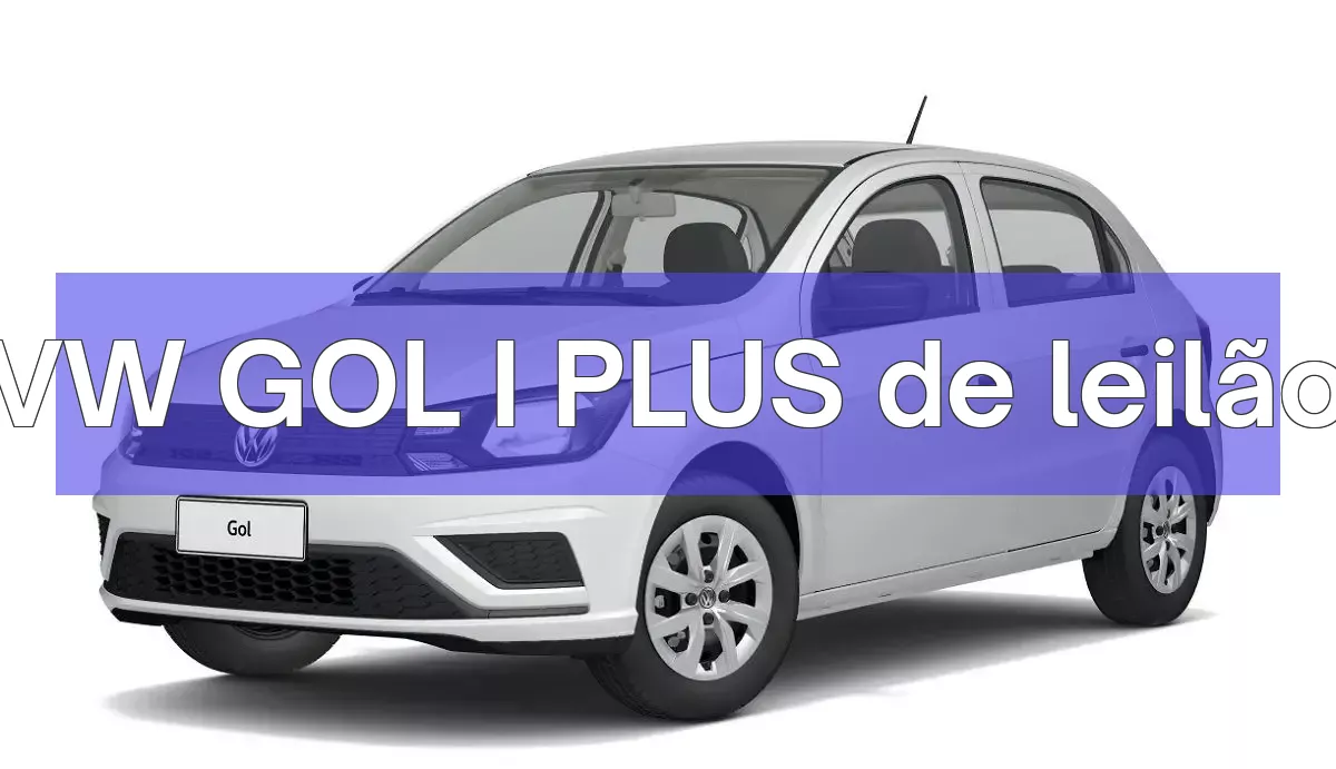 VW GOL I PLUS em leilão