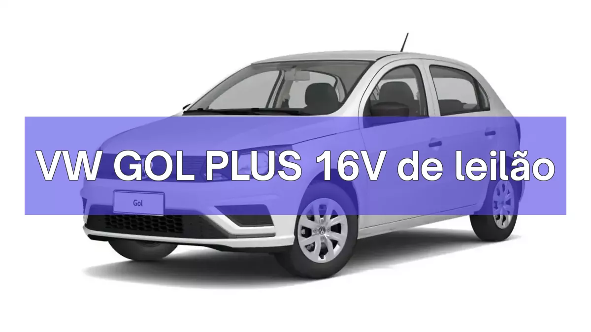 VW GOL PLUS 16V em leilão