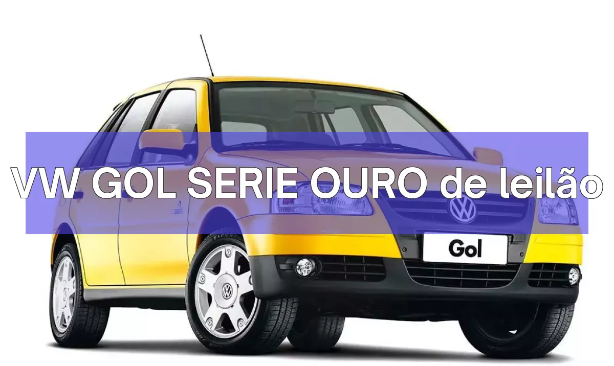 VW GOL SERIE OURO em leilão