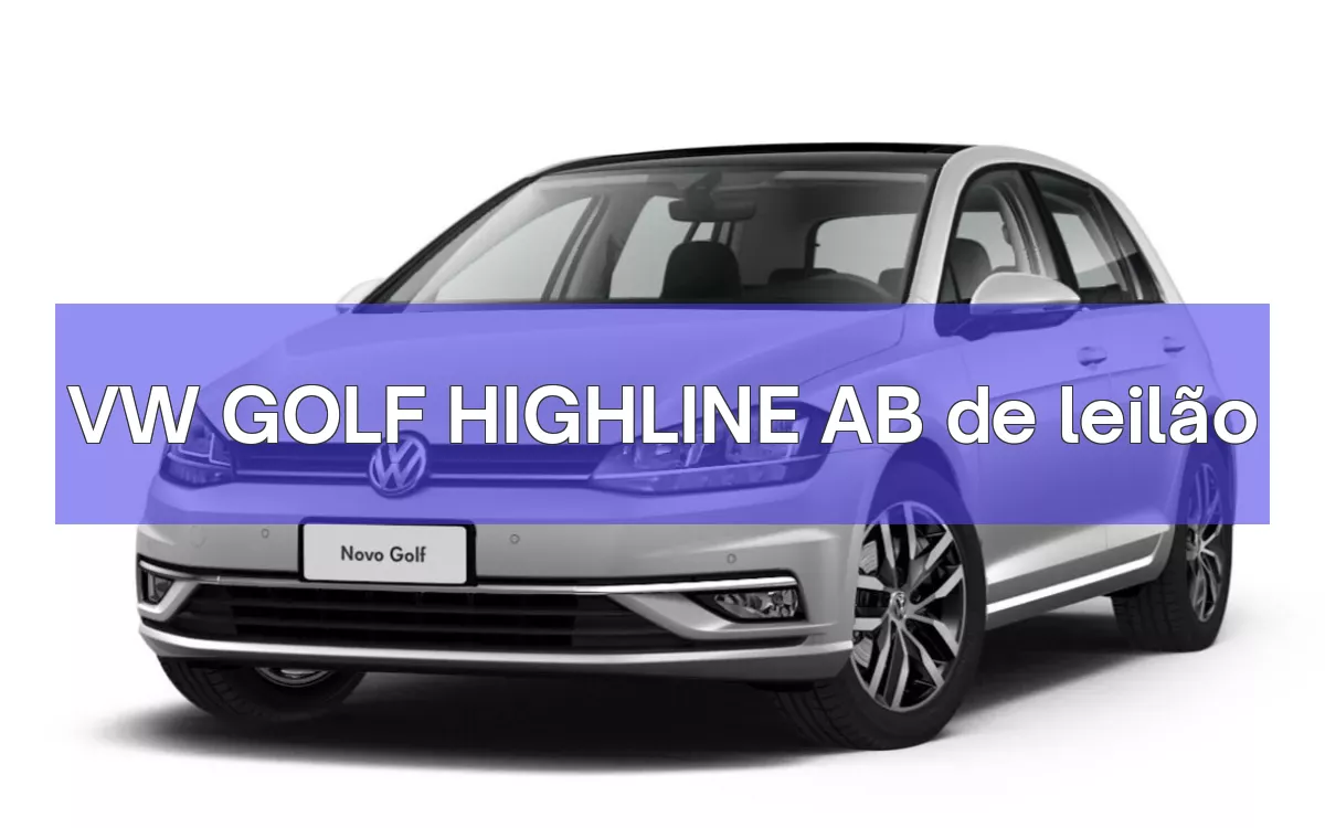 VW GOLF HIGHLINE AB em leilão