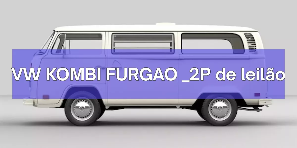 VW KOMBI FURGAO _2P em leilão