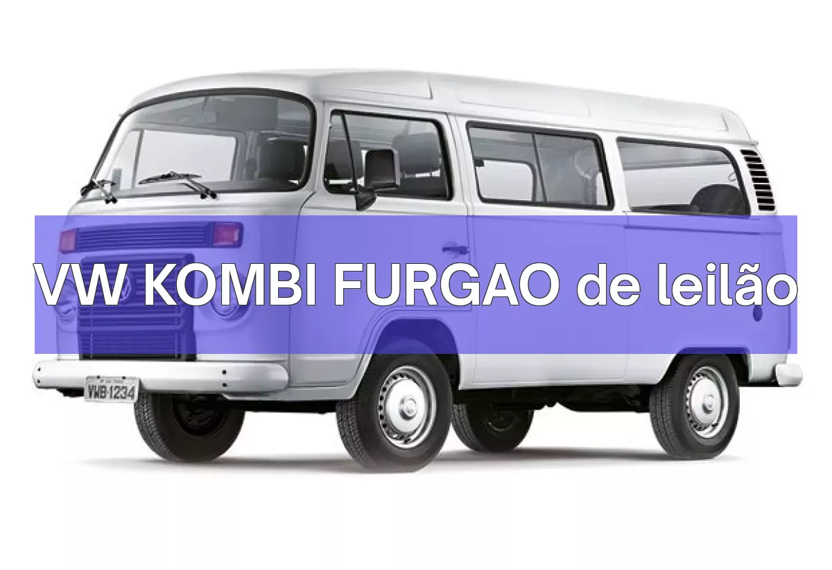 VW KOMBI FURGAO em leilão
